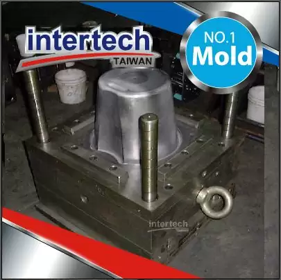 Plastic bucket mold