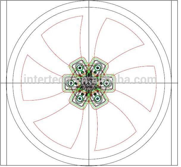 Plastic fan mold design