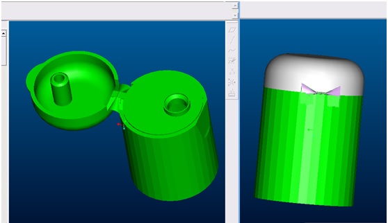 molding for plastic cap