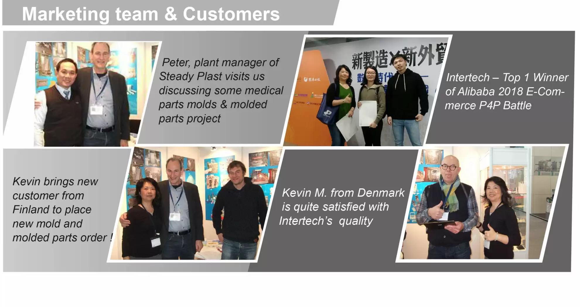 Our mold and molding marketing & technical team