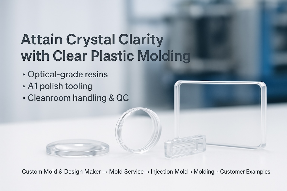 clear plastic molding for display