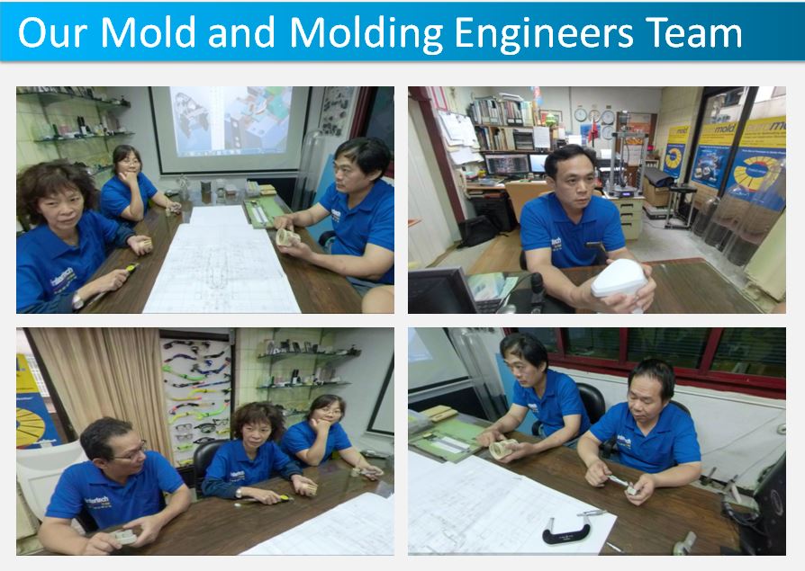 Our custom plastic moulding engineers team