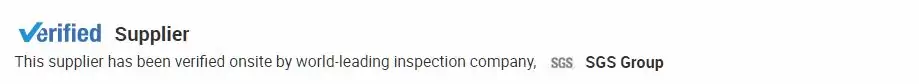 verified supplier